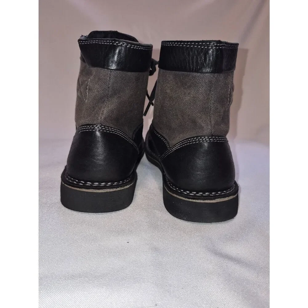 Clarks Men's Medway Black Lace-Up Zip Ankle Boots